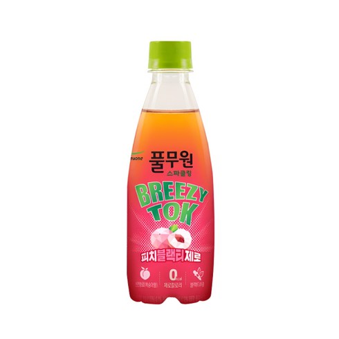 풀무원 브리지톡 피치 블랙티 제로, 350ml, 16개