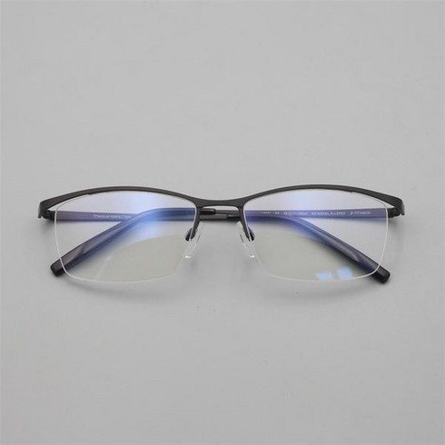 일본 초경량 안경테 사각 반무테 티타늄 가벼운 하금테 웰링턴 d5