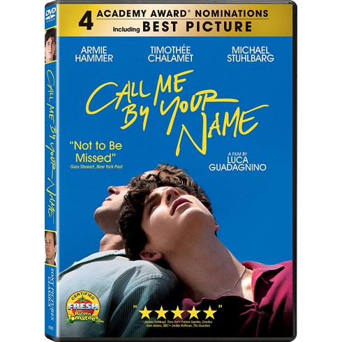 Call Me by Your Name DVD 콜미바이유어네임, 기본