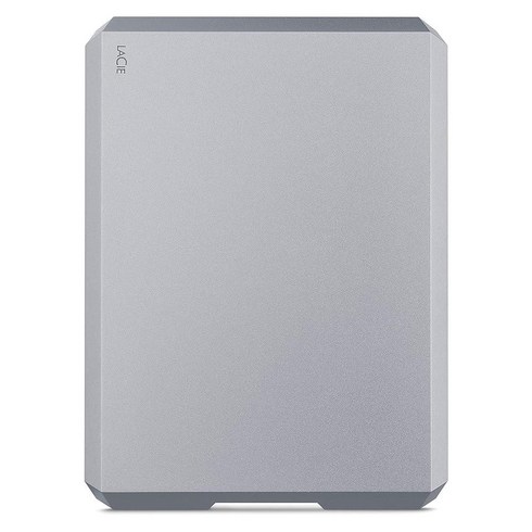 LaCie 모바일 드라이브 5TB 외장 하드 휴대용 HDD - 스페이스 그레이 USB-C USB 3.0 맥 및 PC 데스크톱용 1개월 어도비 CC STHG5000402, 스페이스 그레이_4TB