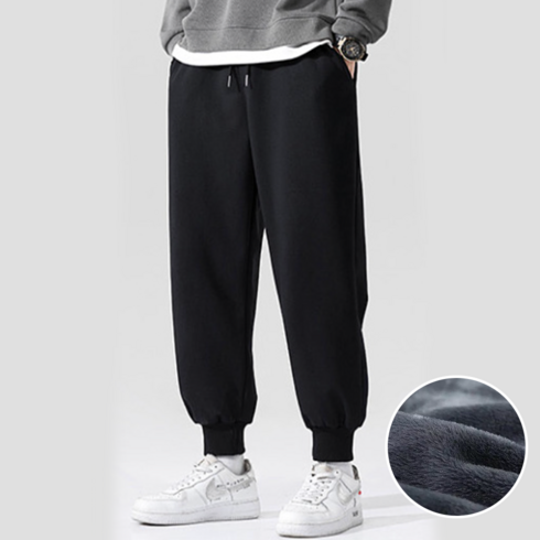 2023년 가성비 최고 남자조거팬츠 - 보보니 남성용 겨울 융털 스판 밴딩 기모 조거 팬츠