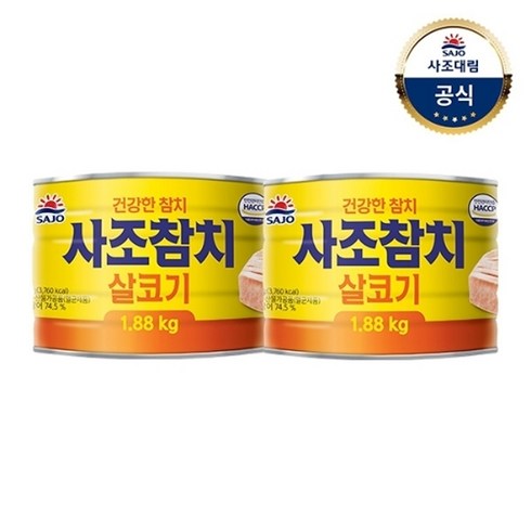 사조대림 [사조대림] 살코기참치 1.88KG x2개, 기본상품, 2개