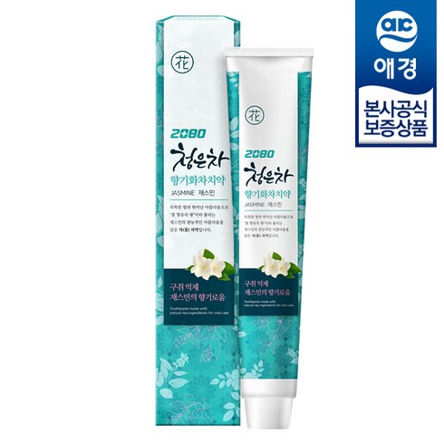 청은차치약 - 2080 청은차 향기화차 치약, 190g, 5개