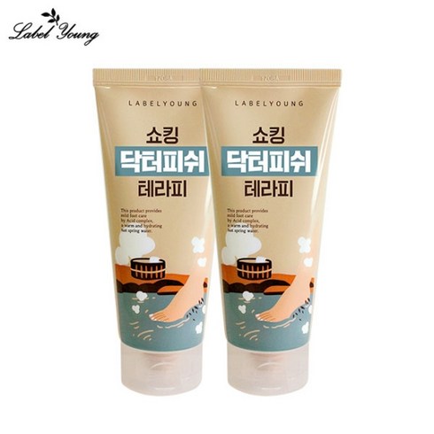 닥터피쉬 - [라벨영]발각질+굳은살+보습 쇼킹닥터피쉬테라피2개, 1개입, 200ml, 2개