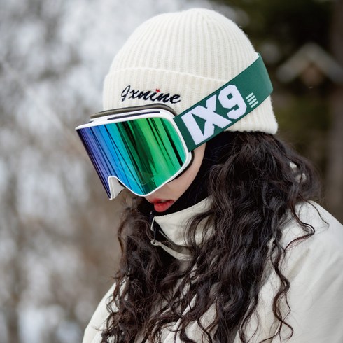 2023년 가성비 최고 ix3pro - 2023/24 아이엑스나인 IX3PRO 어분던트그린 스키 스노우보드 IX9 고글