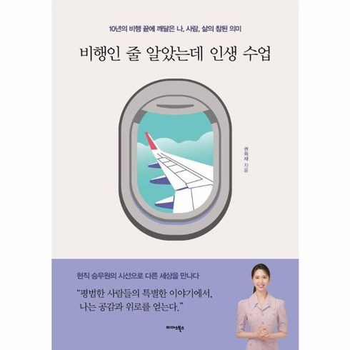 비행인줄알았는데인생수업 - 웅진북센 비행인 줄 알았는데 인생 수업 10년의 비행 끝에 깨달은 나 사람 삶의 참된 의미, One color | One Size