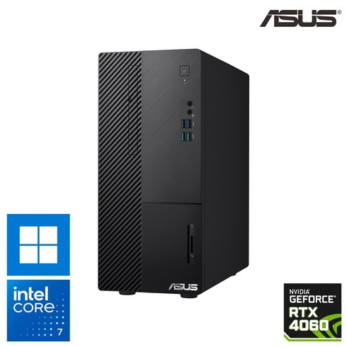 ASUS S500ME 인텔 코어 i7-13700 RTX4060 고성능 미들형 게이밍데스크탑, WIN11 Pro, 512GB, 16GB