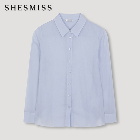 [백화점매장 정품출고] 쉬즈미스 베이직 시스루 셔츠_SWWSTN21030