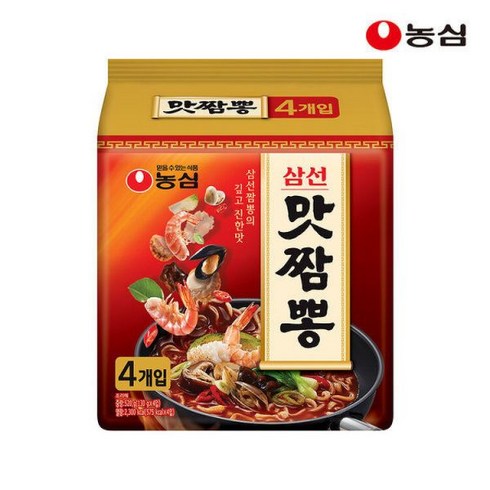 농심 맛짬뽕 봉지라면, 130g, 8개