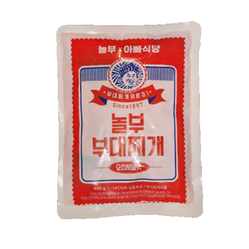 놀부부대찌개밀키트 - 놀부 부대찌개 600g, 4개