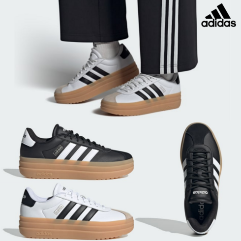 ih3081 - 아디다스 ADIDAS 퍼포먼스 우먼스 VL 코트 볼드 가죽스니커즈 캐주얼운동화 캐주얼신발 스니커즈 일상화 데일리스니커즈 통굽스니커즈 통굽신발 IH3080/IH3081/IH3083