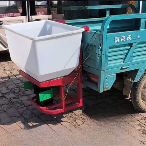 트랙터 비료살포기 트럭 장착용 염화칼슘 퇴비 살포기, 후면 장착 12V 250W, 후면 장착 12V 250W