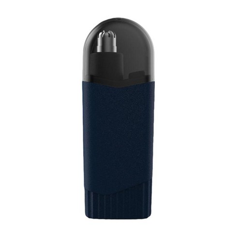 코 트리머 개인 트리머 남성과 여성을위한 부드러운 커팅 무통 USB 충전 눈썹 얼굴 털 트리머 컴팩트 사이즈, 파란색, 10cmx2cm, ABS