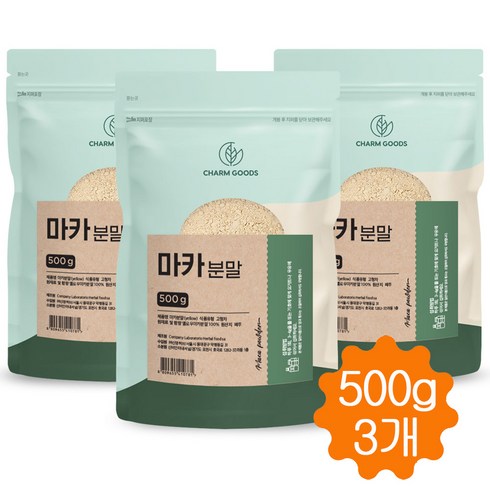 페루산 마카 분말 가루 100% 페루마카 안데스마카 maca 500g, 3개