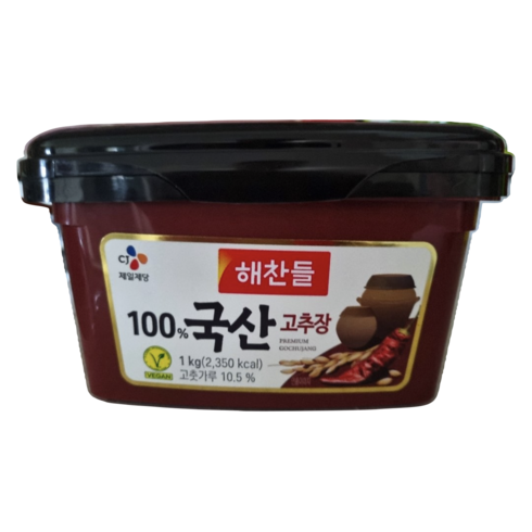 해찬들국산고추장 - 해찬들 100% 국산 고추장 500g, 1개, 1kg