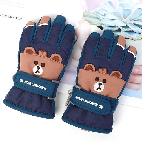 2023년 가성비 최고 스키장갑키즈루디스 - 라인프렌즈 올록볼록 face 유아동 방한장갑 어린이 스키장갑 키즈 겨울장갑