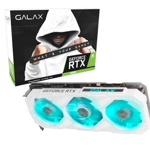 rtx3080 - 3팬 화이트 갤럭시 GALAX 지포스 RTX 3080 EX Gamer WHITE OC D6X 10GB 화이트 테스트 후 출고