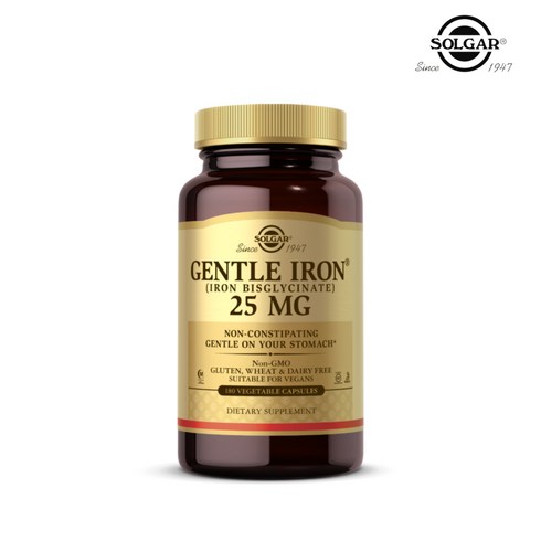 솔가 젠틀 아이언 25mg 베지터블 캡슐, 180정, 1개