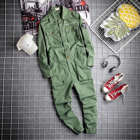2023년 가성비 최고 브리오니수트 - 미군 점프슈트 작업복 카고포켓 남자 조거팬츠