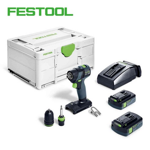 페스툴 FESTOOL 충전 드릴 세트 TXS 18 C 3 0-Plus 577936, 1개, 단품