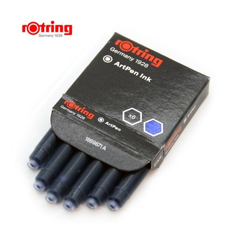 Rotring-아트펜 잉크 블루/블랙 주머니 2 박스, 03 2 boxes blue