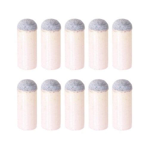 10pcs 수영장 큐 팁 슬립 온 당구 큐 팁 교체 스누커 팁 보호기, 10mm