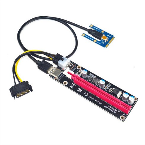 PCI-E 슬롯 광업 카드로 노트북 외장 그래픽 카드 EXP GDC BTC 광부 MPCIe을위한 PCI 익스프레스 16 배속 라이저에 미니의 PCIe, 보여진 바와 같이, 하나, 블랙 & 레드