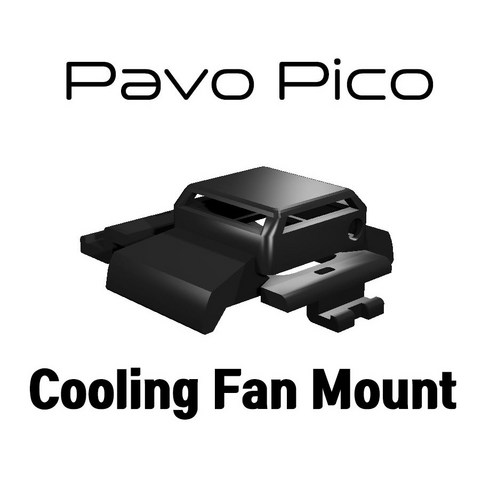 2024년 가성비 최고 pavopico - [3Dprint] Pavo Pico Cooling Fan Mount(컬러선택가능), 블랙