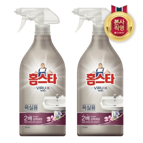 홈스타 바이럭스 욕실용세정제 750ml, 2개