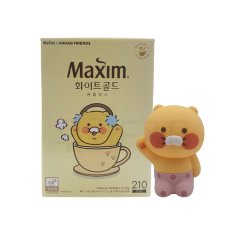 맥심X카카오프렌즈 화이트골드 210T 춘식이 무드등 세트, 1개, 210개입, 2457g