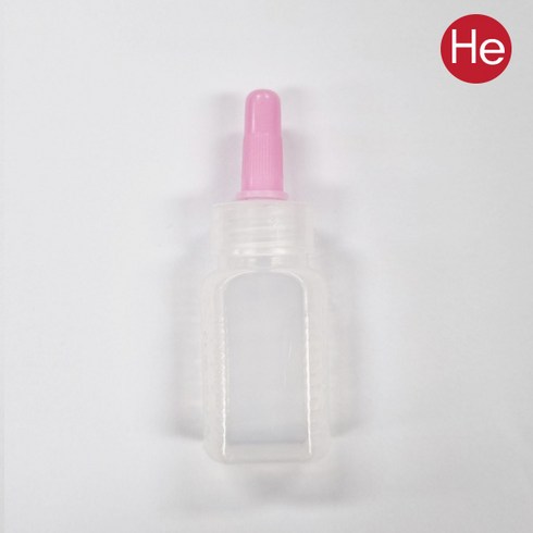 남양플라스틱 투약병 PE 분홍 긴마개 20ml, 100개