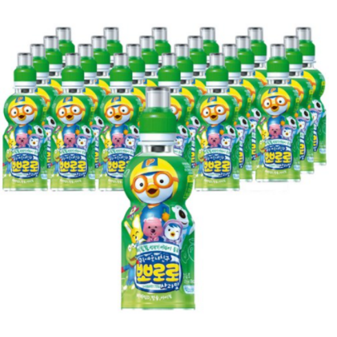 뽀로로음료24 - 팔도 뽀로로 사과맛 어린이음료 235ml, 24개