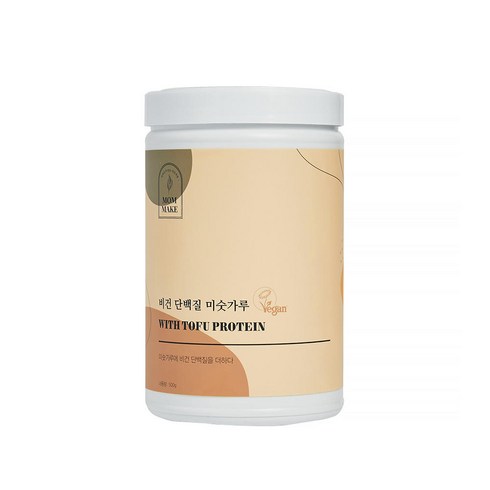 비건 단백질 미숫가루 - 맘메이크 비건 단백질 미숫가루 원통형 500g, 1개