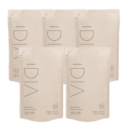 마더케이 디아 젖병세정제 400ml 리필, 5개