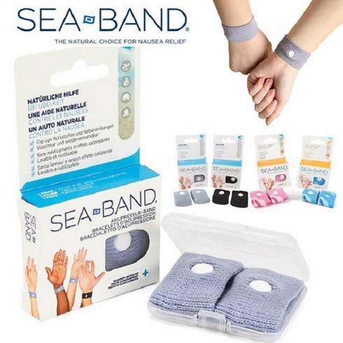 [멀미 입덧] 씨밴드 SEA BAND(양손목용), 아동(만3세이상)/블루, 1개, 1개