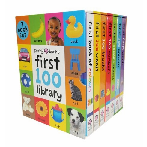 First 100 7-book Library (Unpadded covers), Priddy Books