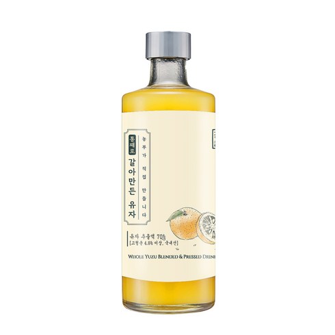 고흥유자주 - 청숨 통째로 갈아만든 유자, 360ml, 1개