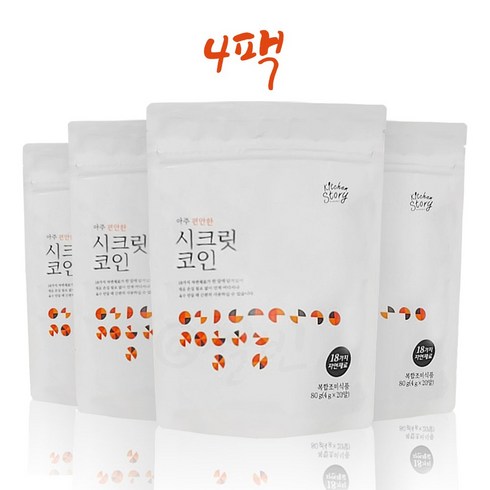 빅마마 시크릿코인 편안한맛, 80g, 4개