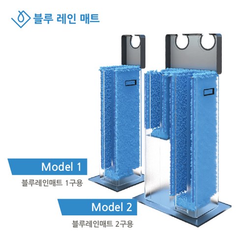 우산빗물제거기 - 우산비닐 대체 블루레인매트 탈수 빗물 제거 매트 2구, 1개