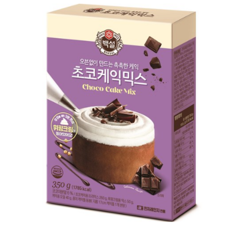 백설 초코케익 믹스, 350g, 1개