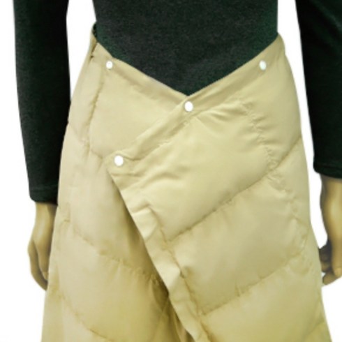 2색 1개 똑딱이 오리털 패딩 담요 덕다운 무릎담요 입는 치마 이불 캠핑 사무실 내피