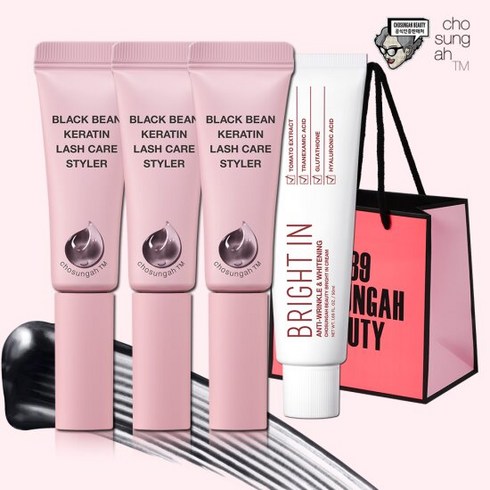 조성아 블랙빈 속눈썹 영양제x3개+기미크림+쇼핑백, 단품, 단품