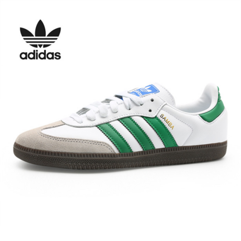 [ADIDAS] 아디다스 삼바 OG 화이트 그린 운동화 스니커즈 런닝화 IG1024