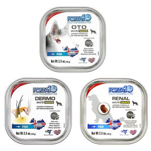 포르자 강아지 처방 습식캔 더모 오토 레날 100g x 6ea, 오토(귀) 100g x 6ea