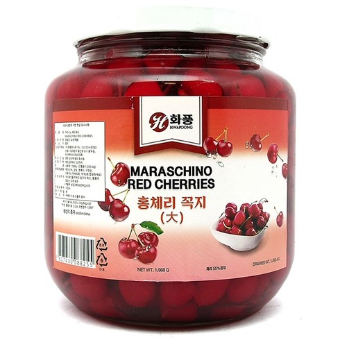 화풍 마라시노 레드 체리 1988g (꼭지), 1개, 1.988kg