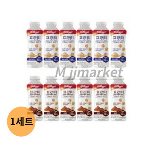 켈로그 프로틴 그래놀라 쉐이크 2종 (미숫가루50gx6 + 초코맛50gx6), 600g, 2세트