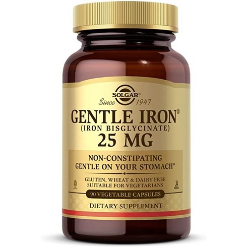 솔가 젠틀 철분 25mg 베지터블 캡슐, 90정, 1개