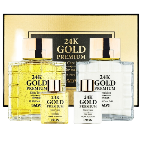 레이데이 24K 골드 프리미엄 스킨케어 남성 2종 세트 + 쇼핑백증정 (미백/주름개선 기능성)