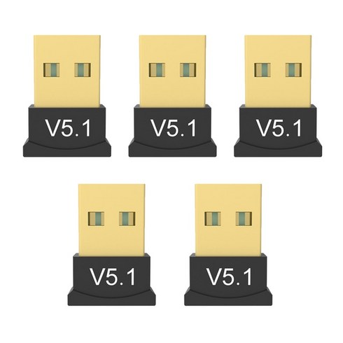 블루투스동글이 usb 허브 이지블루어댑터USB 블루투스 5.1 어댑터 송신기 음악 오디오 동글 컴퓨터 및, [05] 5pcs, 05 5Pcs