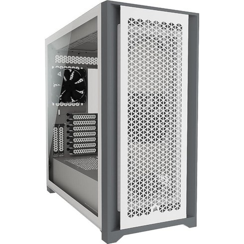 Corsair 5000D AIRFLOW 강화유리 미드타워 ATX PC 케이스 블랙, 화이트